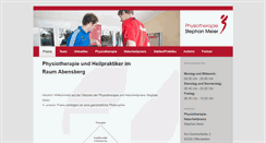 Desktop Screenshot of physio-meier.de